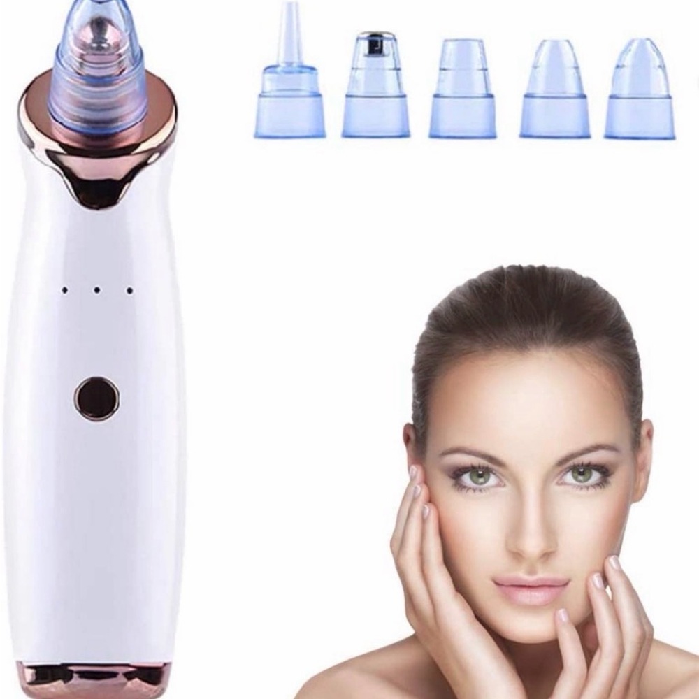 Electric Pore Cleaner with Rose Gold Accents - Blackhead Remover